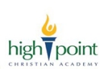 海波特中学-Logo,High Point Christian Academy-logo