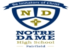 洛特丹天主教中学-Logo,Notre Dame Catholic High -logo