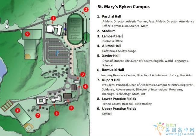 St-Mary's Ryken High School平面图
