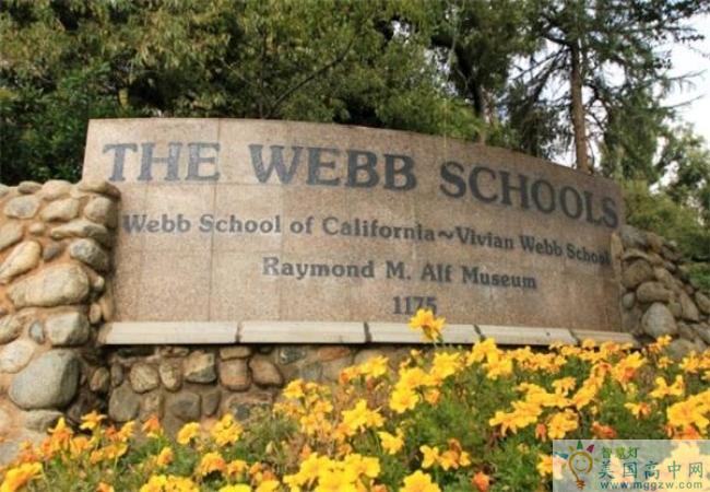 The Webb Schools的标识牌