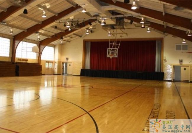 Wayland Academy的篮球场